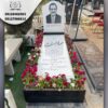 سنگ قبر گل کاری شده